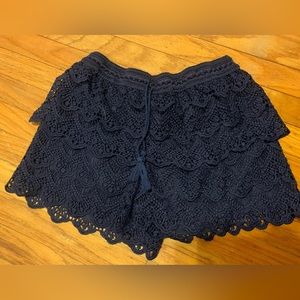 preppy lace shorts